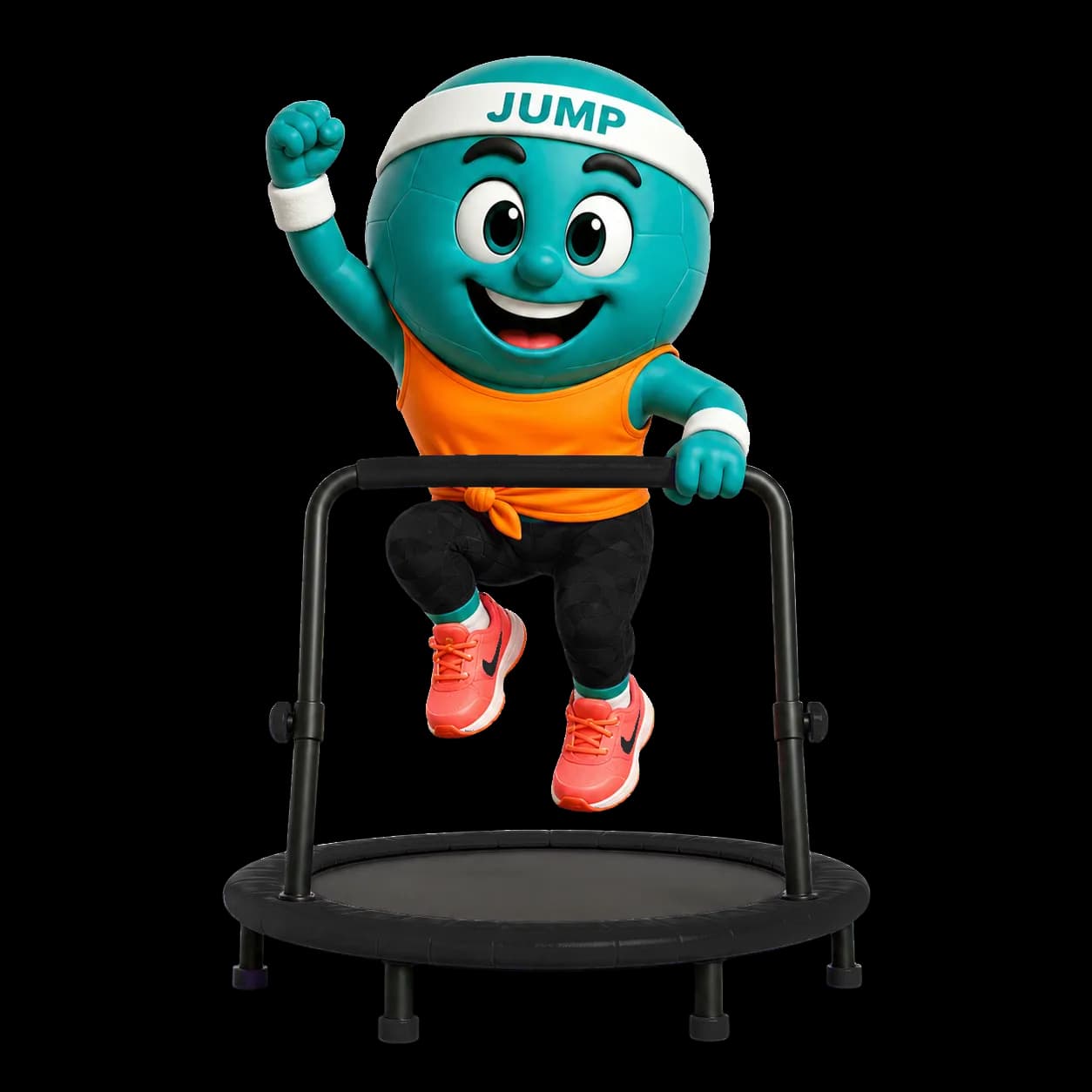 Maskot cvičenia Jumping