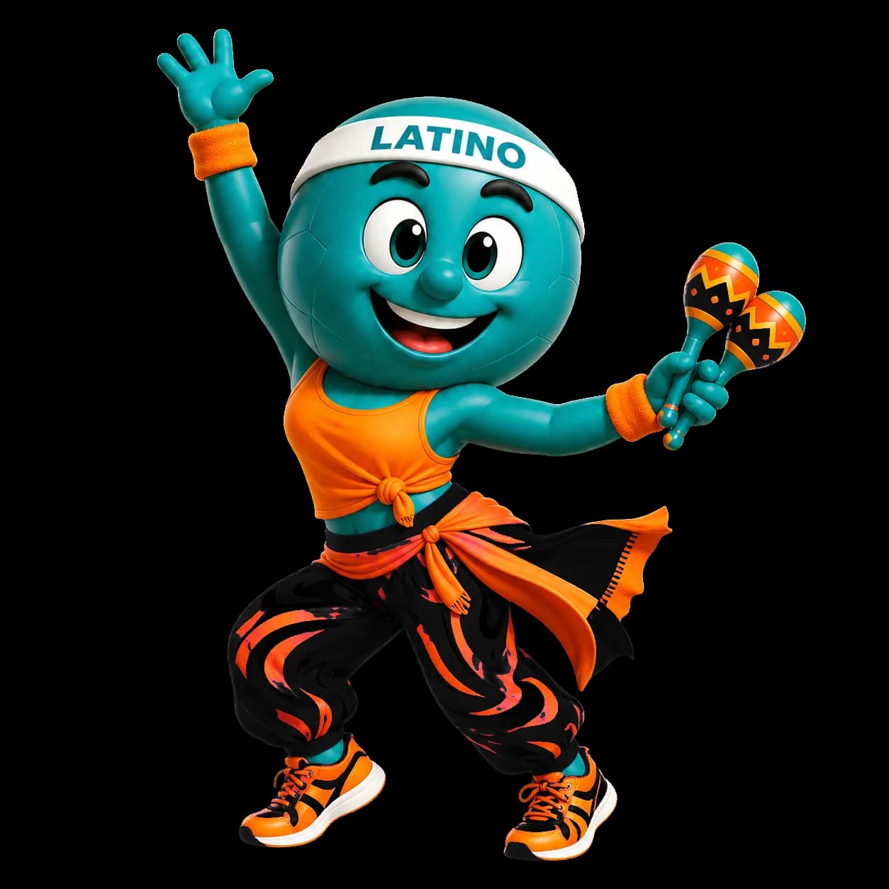 Maskot cvičenia Latino vibes