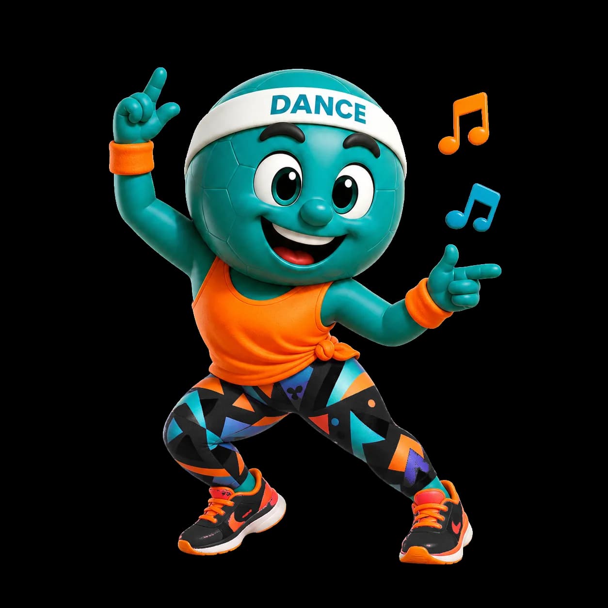 Maskot cvičenia Fit Dance