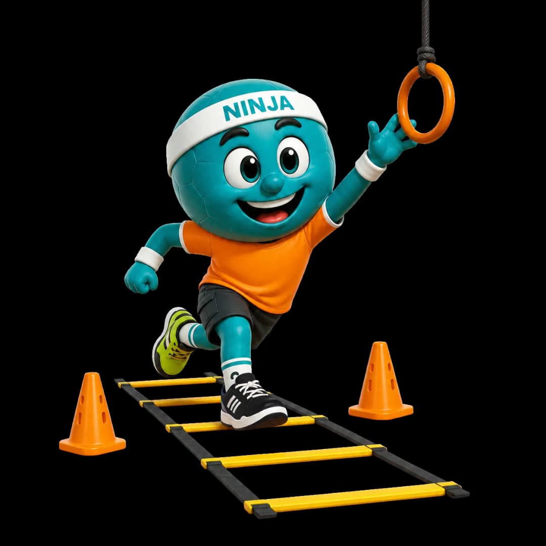 Maskot cvičenia Ninja dosp