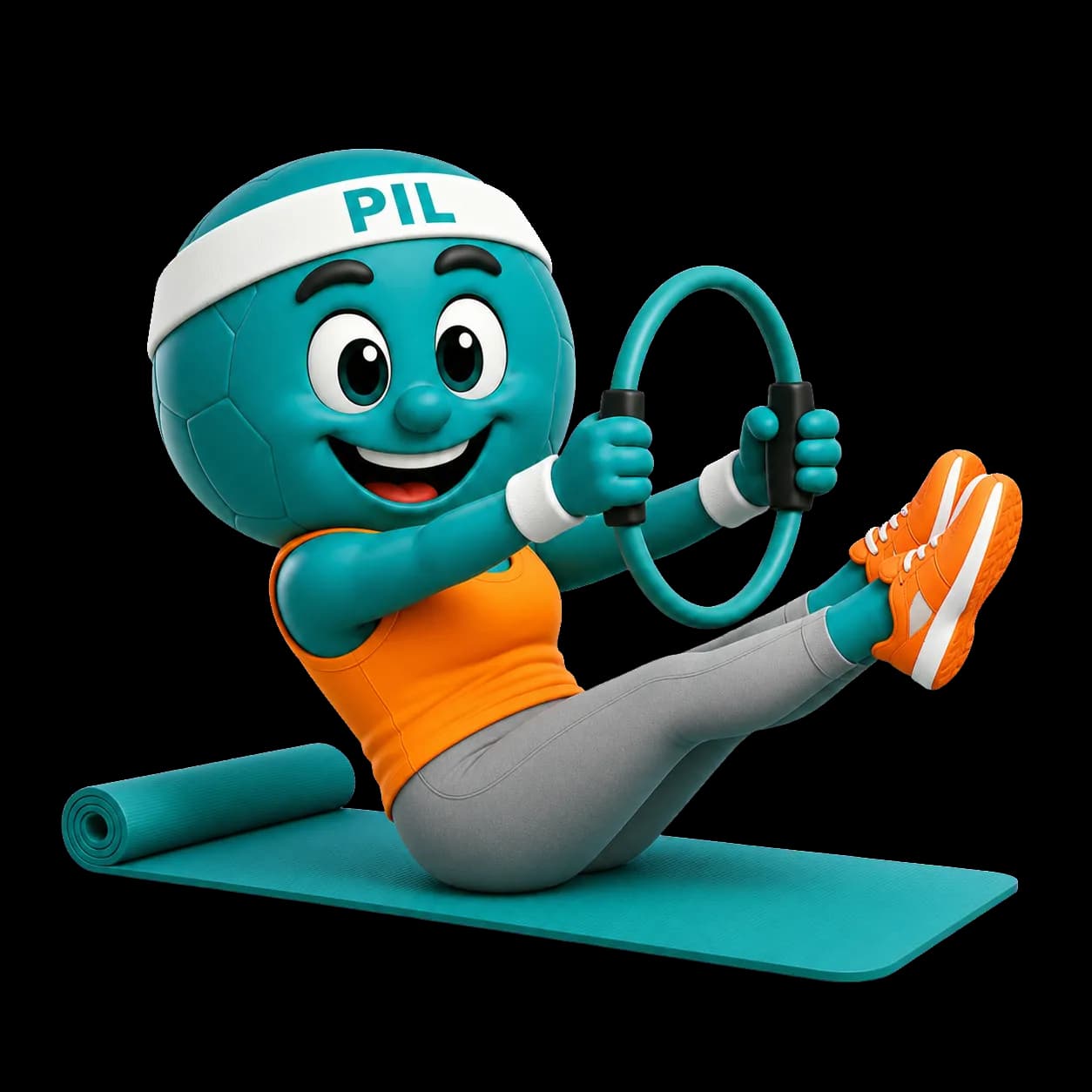 Maskot cvičenia Pilates