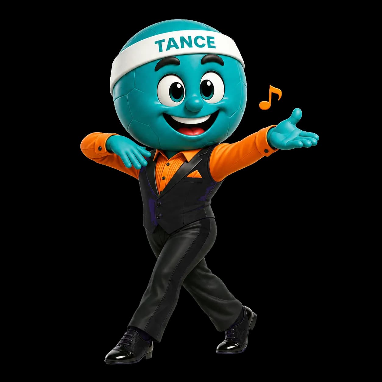 Maskot cvičenia Spoločenské tance